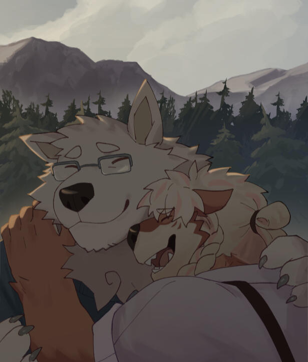 Flat Halfbody + Additional Character w/ Background $280